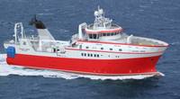 Graphical rendering of the new research vessel (picture courtesy Skipsteknisk)