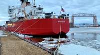 USCGC Mackinaw in Duluth. Credit: port of Duluth