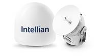 Intellian’s v45C antenna offers a compact VSAT solution for space-limited installations. Image: Intellian