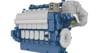 A six-cylinder Wärtsilä 34DF dual-fuel engine (Image: Wärtsilä)
