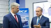 Left to right: Russian Minister of Transport Evgeny Ditrich and Sergey Frank CEO Sovcomflot (Photo: SCF Group)