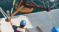 The heavy 800 kg frame that was moved by the flow (© 2017 MBARI)