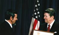 In 1981, Reagan issued Executive Order 12322 to mandate that OMB review, prior to Congress, any federal or federally assisted land or water resources project proposal.  
Public Domain image from DVIDS