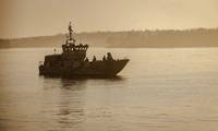 Swedish light supply vessel HMSwS Loke (671) approaching a landing zone during exercise Archipelago Endeavor 24 in the Baltic Sea, Sweden, Sept. 7, 2024. Exercise Archipelago Endeavor 24 increases compatible interoperability between Marine Corps and Swedish Amphibious Forces by executing combined amphibious operations in and around the Baltic Sea littorals. (U.S. Marine Corps photo by Cpl. Jackson Kirkiewicz)