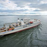 The assessment, which identifies operational risks and limitations, was performed with TE SubCom, a TE Connectivity Ltd. company and an industry pioneer in undersea communications technology, on its cable-laying vessel, Responder. Image courtesy of TE SubCom, ABS