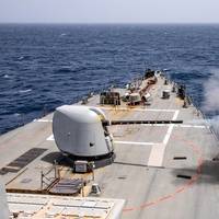 FILE PHOTO: Arleigh Burke-class guided-missile destroyer USS Cole (DDG 67) conducts a live fire exercise on July 19, 2024. (Photo: Mark Pena / U.S. Navy)