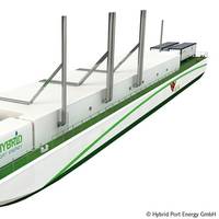 3D Illustration of the LNG Hybrid Barge