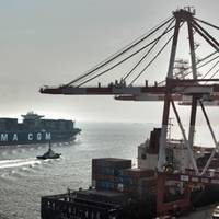 A CMA CGM containership in China (Photo courtesy of CMA CGM)