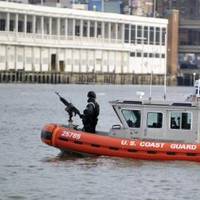 A Coast Guard maritime safety and security team patrols the Hudson River. U.S. Coast Guard photo by Petty Officer 3rd Class Michael Himes.