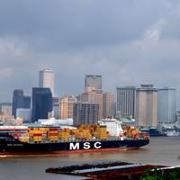 A Containership passes the Port of New Orleans (courtesy Port of New Orleans)