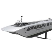 A foil ferry designed to use battery electric propulsion (Image: Glosten)