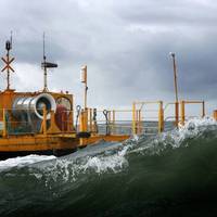 A smaller prototype tested in Galway Bay, Ireland. (Photo: Ocean Energy)