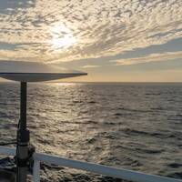 A Starlink terminal on board Hurtigruten Expeditions' battery-hybrid powered MS RoaldAmundsen. (Photo: Oscar Farrera / Hurtigruten Expeditions)