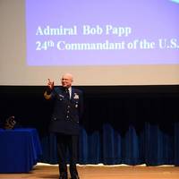 Adm. Bob Papp's address: Photo USCG