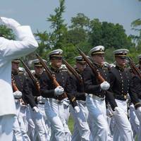 ADM Greenert at march-past: Photo USN