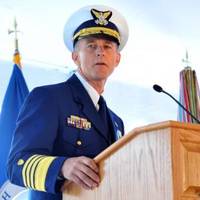 Adm. Paul Zukunft speaks during a change of command ceremony at Coast Guard Headquarters in Washington May 30, 2014. Zukunft relieved Adm. Bob Papp to become the 25th commandant of the Coast Guard. (U.S. Coast Guard photo by Petty Officer 2nd Class Patrick 