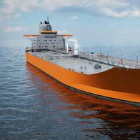 Aframax tanker design: Rendering by Wärtsilä