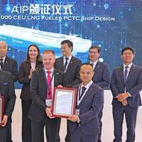 AiP presentation at China Merchants' booth at Marintec China in Shanghai. Image courtesy DNV