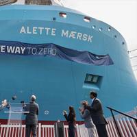 Alette Maersk was officially named during a ceremony in the Port of Los Angeles on August 27, 2024. (Photo: A.P. Moller-Maersk)