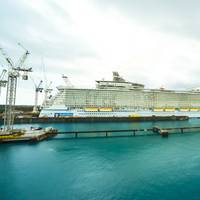 Allure of the Seas docked at the Grand Bahama Shipyard for repair work in 2014 (Photo: GBSL)