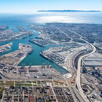 An aerial view of the Los Angeles Port complex (CREDIT: Port of Los Angeles)