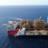 An LNG tanker next to the Prelude FLNG facility - File Photo: Shell