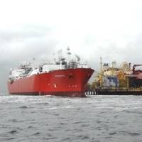 Angolan LNG arrival: Photo credit Angola LNG