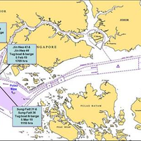 Approximate location of incidents in Singapore Strait (January-April 2019) Photo courtesy of ReCAAP ISC