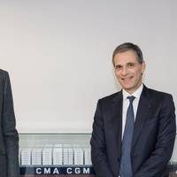 Arthur Mensch and Rodolphe Saadé courtesy of CMA CGM
