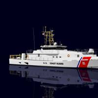 Artist’s rendition of the Sentinel Class 154 ft. Patrol Boat for the U.S. Coast Guard, being built by Bollinger Shipyards, Inc. (Photo courtesy Bollinger / Damen)
