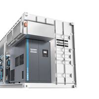 Atlas Copco introduced AIRCUBE – a containerized range of plug-and-play compressor rooms. Photo: Atlas Copco