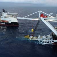 Audacia pipelay vessel on Barossa assignment (Credit: Allseas)