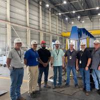 Austal USA began construction on the Navy’s Auxiliary Floating Dry Dock Medium (AFDM) at the company’s Gulf Coast ship manufacturing facility. Image courtesy Austal USA