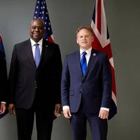 Australian Deputy Prime Minister and Minister for Defence, Richard Marles, United States Secretary of Defence, the Hon Lloyd J. Austin III, and United Kingdom Secretary of State for Defence, Grant Shapps.