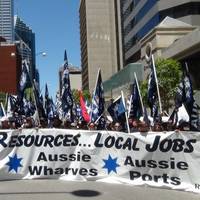 Australian protesters: Photo MUA