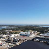 BAE Systems repair yard in Jacksonville, Fla. is adding a Pearlson Shiplift and land-level repair complex that will boost flexibility and expand the shipyard’s docking capacity by 300%. (Image: Pearlson Shiplift Corporation)