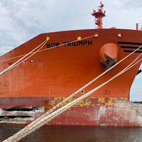 Bow Triumph at the Odfjell Terminal in Charleston on Sept. 8, 2022, showing damage to the vessel’s starboard side. (Source: U.S. Coast Guard)