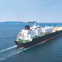 BP Shipping took delivery of British Partner, the first of a half dozen new 173,400 cu. m. capacity liquefied natural gas (LNG) carriers to be delivered through 2018 and 2019 from the DSME shipyard in South Korea. (Photo: BP Shipping)