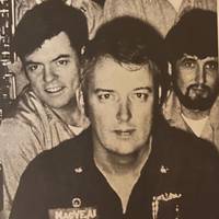 Capt. Charlie MacVean with some of his USS SEAWOLF (SSN575) divers.
(Photograph courtesy of John Freeman).
