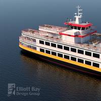 Casco Bay Line selected the Senesco to build a double ended hybrid electric ferry to replace an existing diesel boat. (Image: EBDG)