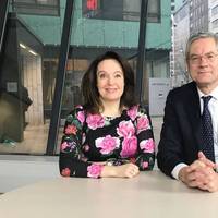 CEO Magnus Hall and CFO Anna Borg. Photo: Vattenfall