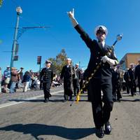 Chief Musician Scott Foote Leads: Photo credit USN