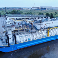 Clean Jacksonville is the the first LNG bunker barge built in North America (Photo: Conrad Industries)