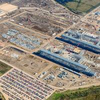 Construction at Cheniere Energy Inc.’s LNG terminal in Sabine Pass, Louisiana, in Dec. 2013. Source: Cheniere Energy