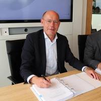 Contract signing - Credit: Van Oord