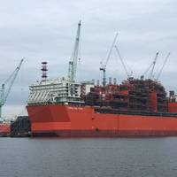 Coral FLNG Unit in South Korea last year - File Image: Eni