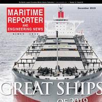 Corona Youthful graced the cover of the December 2019 edition of Maritime Reporter & Enginering News. (Image: Maritime Reporter & Engineering News)