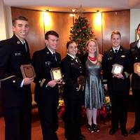 Crowley Maritime awarded six U.S. Merchant Marine Academy (USMMA) cadets with Thomas B. Crowley Memorial Scholarships. (Photo: Crowley Maritime)