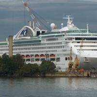 'Dawn Princess' (pictured in drydock): Photo courtesy of Princess Cruises