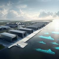 Design work is under way for Port Alpha, a greenfield “next-generation shipyard”.
Image courtesy Saronic Technologies